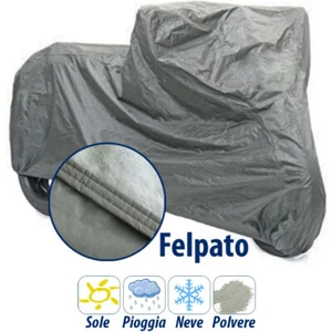 TELO COPRIMOTO SCOOTER FELPATO SAGOMATO tg L 232x100x125cm 250gr MQ MOTO SCOOTER - Bild 1 von 9