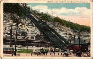 Postal Pennsylvania Pittsburg Monongahela Incline PA c1918 - Imagen 1 de 2