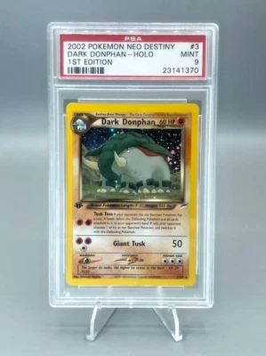Pokemon 1st Edition HOLO DARK DONPHAN 2002 Neo Destiny PSA 9 MINT - Image 1 of 2