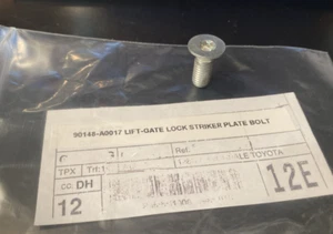 2008-2025 Toyota Lift Gate Lock Striker Plate Bolt 90148A0017 NEW (1 pc) - Picture 1 of 4