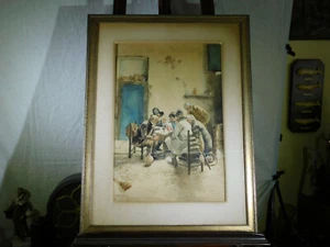 A.Stevenson American Listed Artist c1894 Original Water Color Painting - Picture 1 of 12