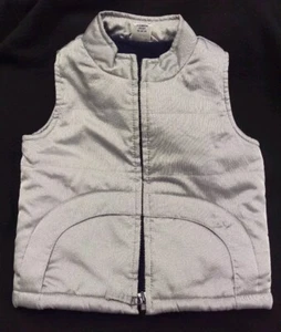 3-6 MONTHS NEXT Baby GILET Silver Colour Fleece Lined - Picture 1 of 4