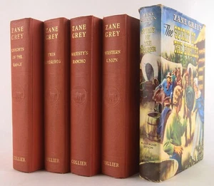 Five Zane Grey Hardcover Novels: Twin Sombreros, Western Union, Majesty's Rancho - Imagen 1 de 19