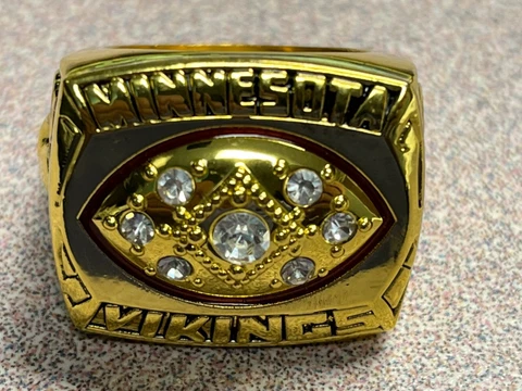 1976 MINNESOTA VIKINGS COMMEMORATIVE CHAMPIONSHIG RING SIZE 11 Cover