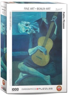The Old Guitarist by Picasso 1000 piece jigsaw puzzle  680mm x 480mm - Image 1 of 2