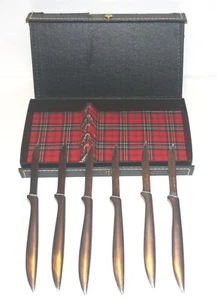 Set of 6 Supreme Cutlery Corp. 8.5" Stainless Steel Knives with Carton Case READ - Picture 1 of 11