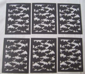 Lot of 6 Die Cut BATS Card Fronts Great for Shaker Cards 3.25 x 4.25 - Picture 1 of 4