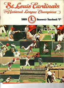 1969 St Louis Cardinals Yearbook Schoendienst Musial Brock Gibson Carlton Torre - Picture 1 of 11