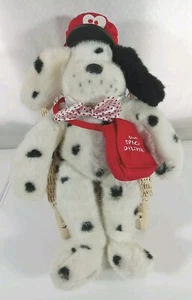 Build A Bear Beary Special Delivery 18" White/Black Dog With Hat,Bow Tie,and Bag - Picture 1 of 6