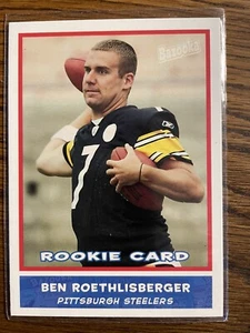 Tarjeta de novato Ben Roethlisberger 2004 bazuca Pittsburgh Steeler fútbol radiocontrol - Imagen 1 de 2