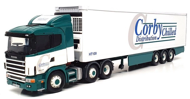 Corgi 1/50 Scale CC12216 - Scania Fridge Trailer (Corby Chilled Distribution) - Image 1 of 4