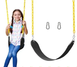 Jungle Gym Kingdom 1 black swing w/chain carabiners replacement - Picture 1 of 4