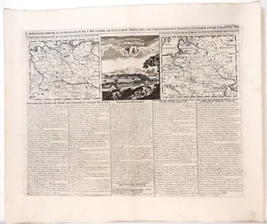 Antique map, Chatelain, ... a l'intelligence de l'histoire de Gustave Adolphe .. - Picture 1 of 1