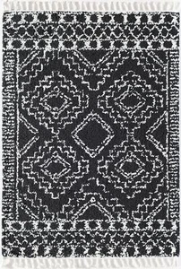 Rugs America Mason Shag Ms40a Tribal Black Tribal Area Rug - Picture 1 of 9