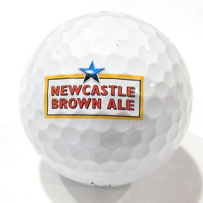 New Castle Brown Ale Promo Titleist 1 Collectible Golf Ball Pro V1 White Foto 1 de 4