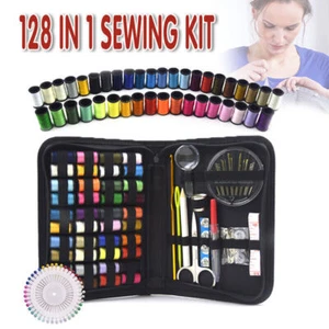 128PCS Portable Sewing Kit Home Travel Emergency Professional Sewing Set NEW AU - Picture 1 of 12