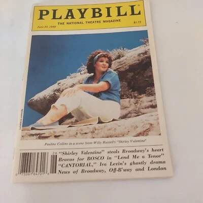 1989 June 30, PLAYBILL National Theater Magazine, Shirley  Valentine (MH401)  - Image 1 of 3