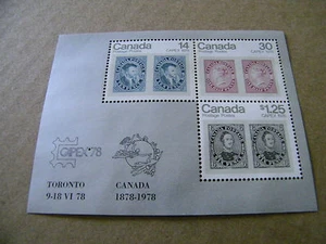 HOJA DE ESTAMPILLAS CANADÁ CAPEX 1978  - Imagen 1 de 2