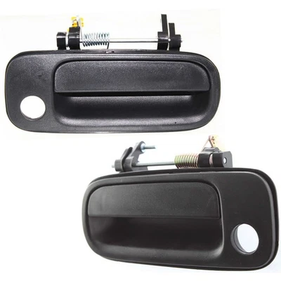 Pair Set of 2 Exterior Door Handles Front Driver & Passenger Side Coupe Sedan - Image 1 of 4