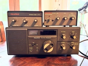 Heathkit SW-7800 Receiver, HFT-9 Antenna Tuner, and HD-1424 Active Antenna. - Zdjęcie 1 z 4