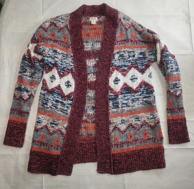 Cárdigan suéter mediano para mujer Mossimo Supply Co abuela suroeste azteca boho Foto 1 de 4