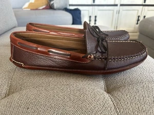 LL Bean 14 D Bison Doppelsohle Hausschuhe Mokassin Halbschuh NEU - Bild 1 von 11