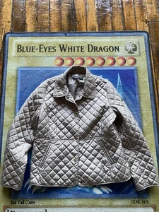 Lauren Ralph Lauren Womens Quilted Jacket Barn Coat Beige Lined Equestrian Sz XL - Picture 1 of 9