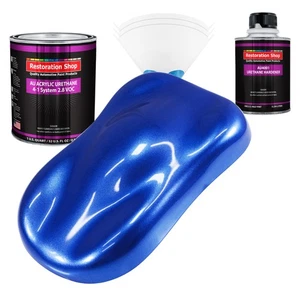 Restoration Shop Cobalt Blue Firemist Acrylic Urethane Quart Kit Auto Paint - Picture 1 of 5