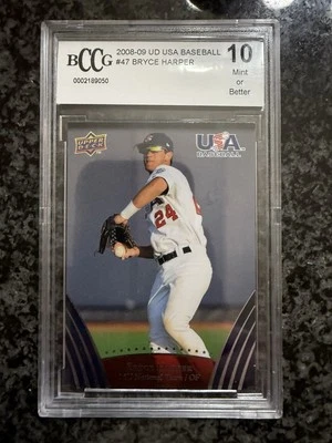 2008-09 UPPER DECK USA Baseball #47 Bryce Harper Rookie BCCG 10 Mint or Better - Image 1 of 2