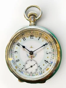 Elgin Pocket Watch Grade 75 Wheeler Extra Fancy Dial 18s *SERVICED* - Picture 1 of 8