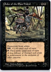 Order of the Ebon Hand (Rush) Fallen Empires Regular Magic: The Gathering LP - Picture 1 of 2