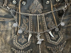 Charivaris Kette silber Schmuck für Dirndl Lederhose Trachtenmode Herren Damen - Bild 1 von 1