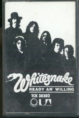 Whitesnake Ready An' Willing cassette UK United Artists 1980 cassette. Insert - Image 1 of 2