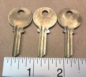 Medeco Original Rundkopf Rohling ungeschnittene Schlüssel für Medeco Schlösser - 3 für 1 Preis - Bild 1 von 10