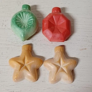 Vtg Set Of 4 Christmas Ornaments Avon Soaps - Picture 1 of 2