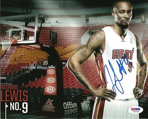 Rashard Lewis MIAMI HEAT Signed NBA Basketball 8X10 Photo PSA/DNA COA - Picture 1 of 1