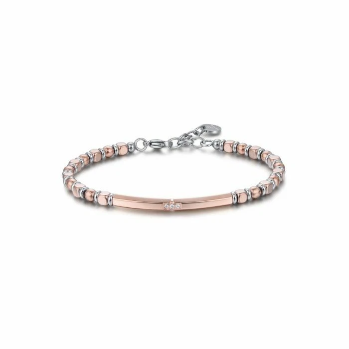 Bracciale uomo in acciaio rosè Luca Barra BA1231 - Immagine 1 di 1