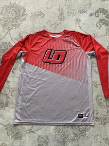 boombah maglione uomo manica lunga girocollo grigio rosso top taglia large - Foto 1 di 8