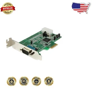 Low Profile 1-Port RS232 Adapter Card - Full Compatibility with Windows/Linux - Afbeelding 1 van 2