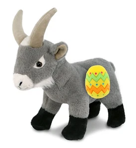 DolliBu Super Soft Cute Grey Goat with Yellow Easter Egg Plush - 12 Inches - Picture 1 of 5