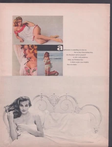 1956 Anita Eckberg Beach Magazine Print - Picture 1 of 1