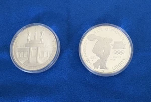 1983-S & 1984-S US Mint Proof Olympic Silver Dollar Set with Boxes - Picture 1 of 4