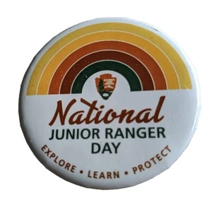 National Junior Ranger Day Pin Badge Explorer Learn Protect - Picture 1 of 2