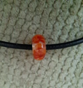 AUTHENTIC TROLLBEADS "CLEAR CORAL FLOWER" SILVER CORE RETIRED 2016 - Picture 1 of 5