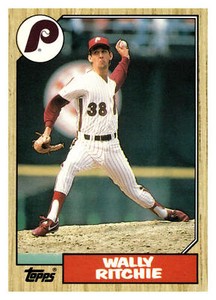 1987 Topps Traded 103T Wally Ritchie   Philadelphia Phillies