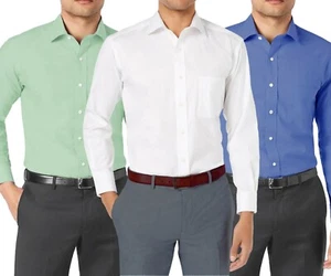 New Bill Blass Mens No-Iron Stain-Repellent Stretch Point Collar Dress Shirt 3XB - Picture 1 of 4