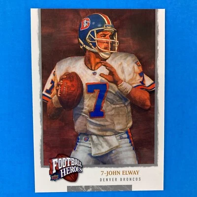 John Elway 2008 Upper Deck Football Heroes Card #231 NFL HOF Denver Broncos - Image 1 of 2
