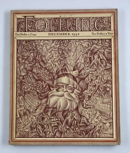 Vintage Fortune Magazine December 1932 MGM U.S. Banking Union Club Great Cover - Picture 1 of 6