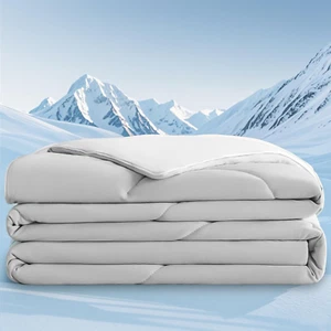 Cooling Comforter, Cooling Breathable Lightweight Blankets for Hot Sleepers and - Picture 1 of 9