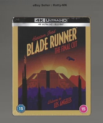 BLADE RUNNER : THE FINAL CUT - UK EXCLUSIVE 4K UHD + BLU RAY STEELBOOK - NEW - Image 1 of 4